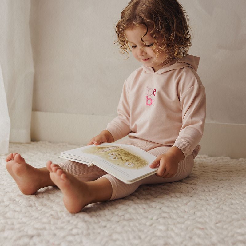 Hooded Sweatshirt With Pants - Pale Rose