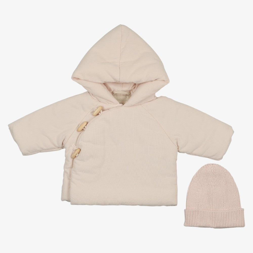 Corduroy Jacket And Hat - Blush