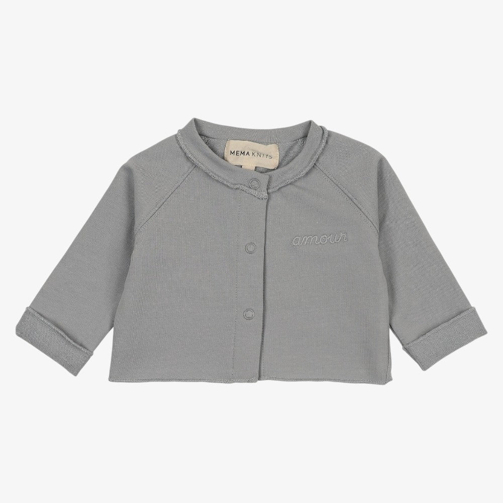 Cropped Cardigan - Dove Blue