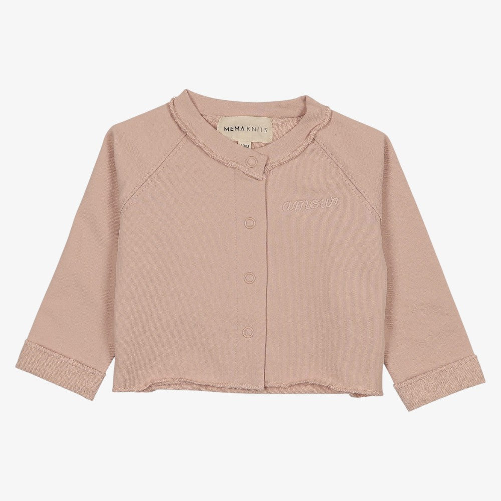 Cropped Cardigan - Rose