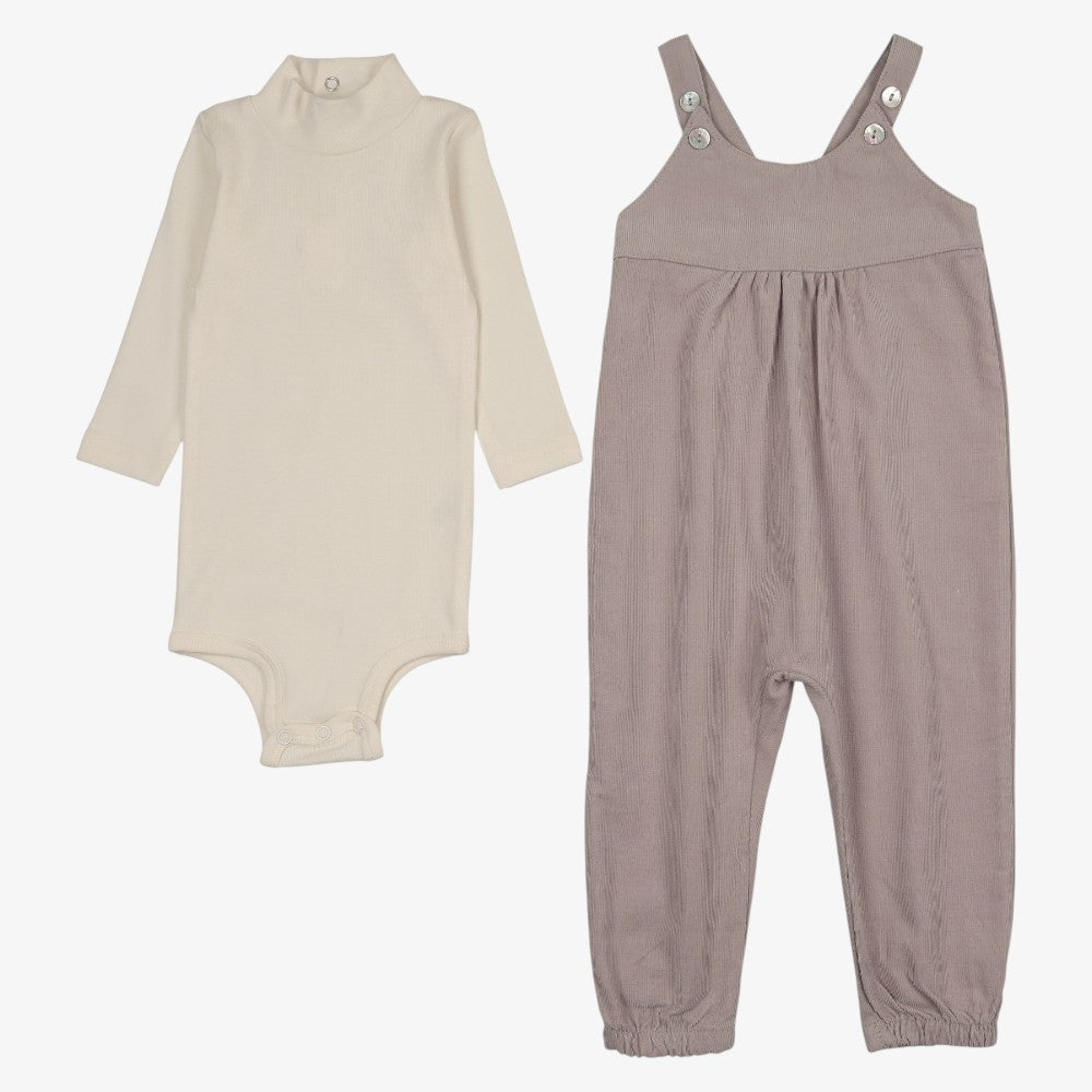 Corduroy Onesie And Overall - Lavendar