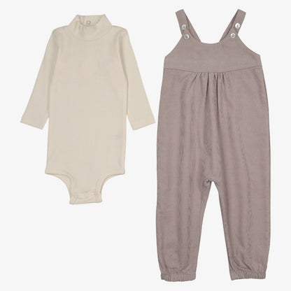 Corduroy Onesie And Overall - Lavendar