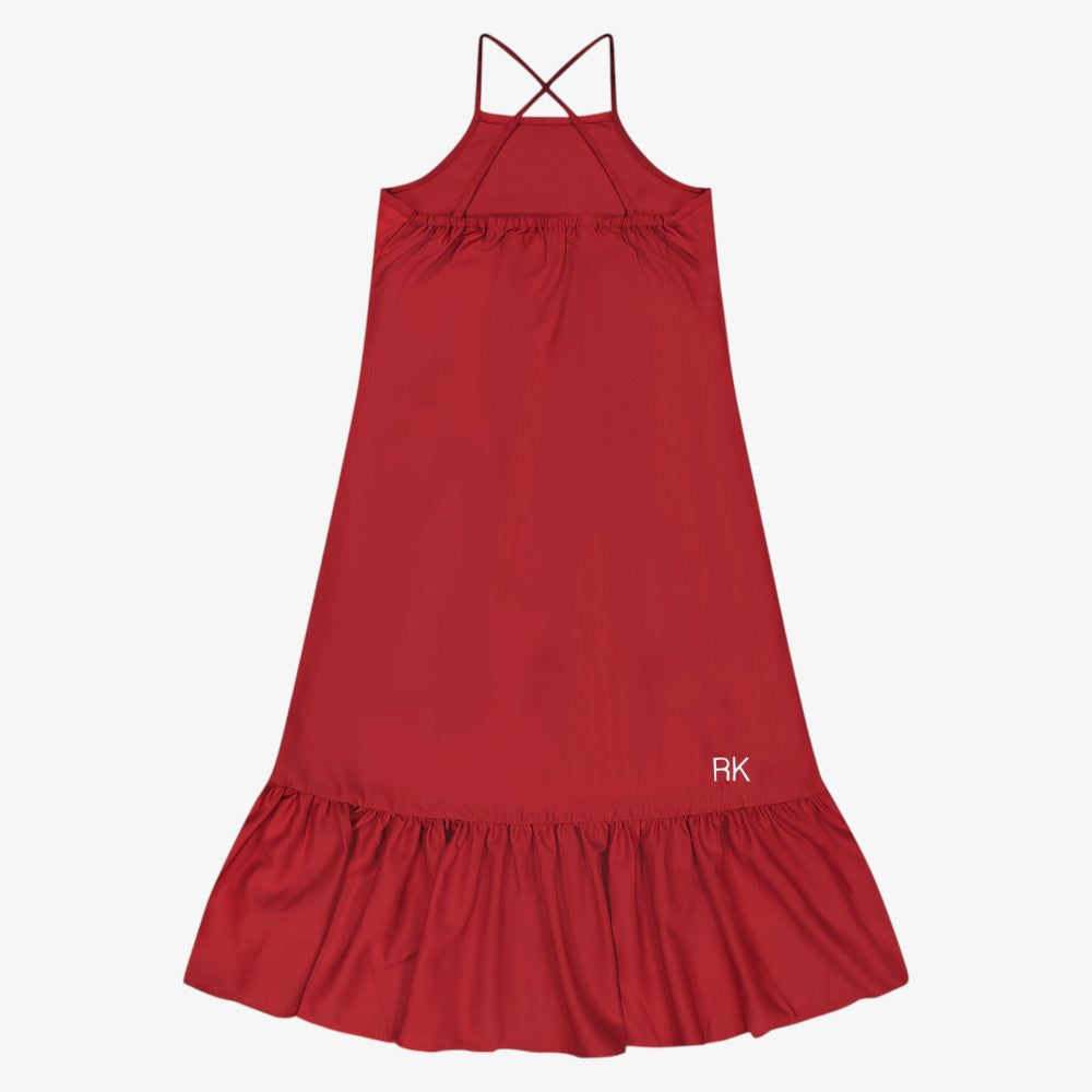 Mae Criss Cross Maxi Dress - Burgundy
