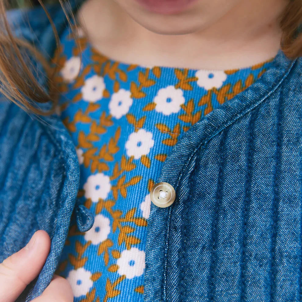 Josefa Vest - Blue Chambray