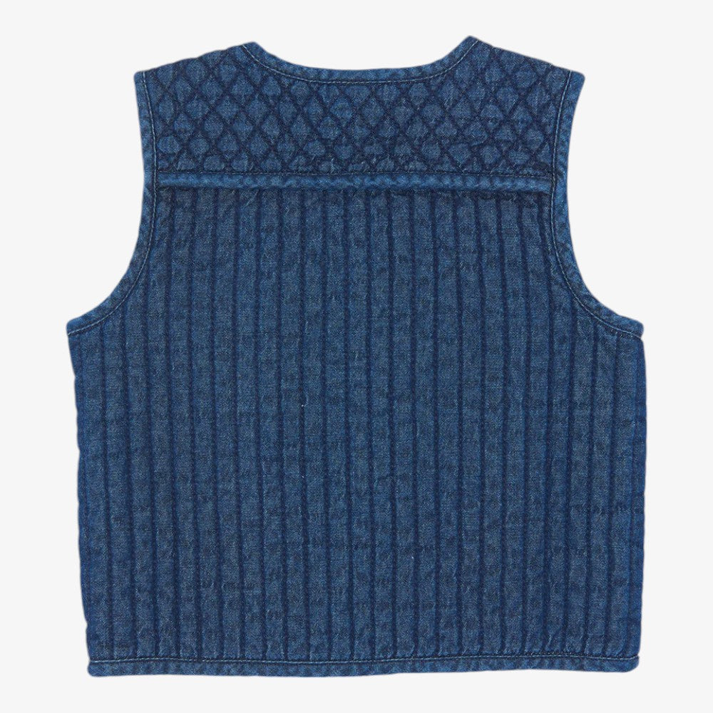 Josefa Vest - Blue Chambray