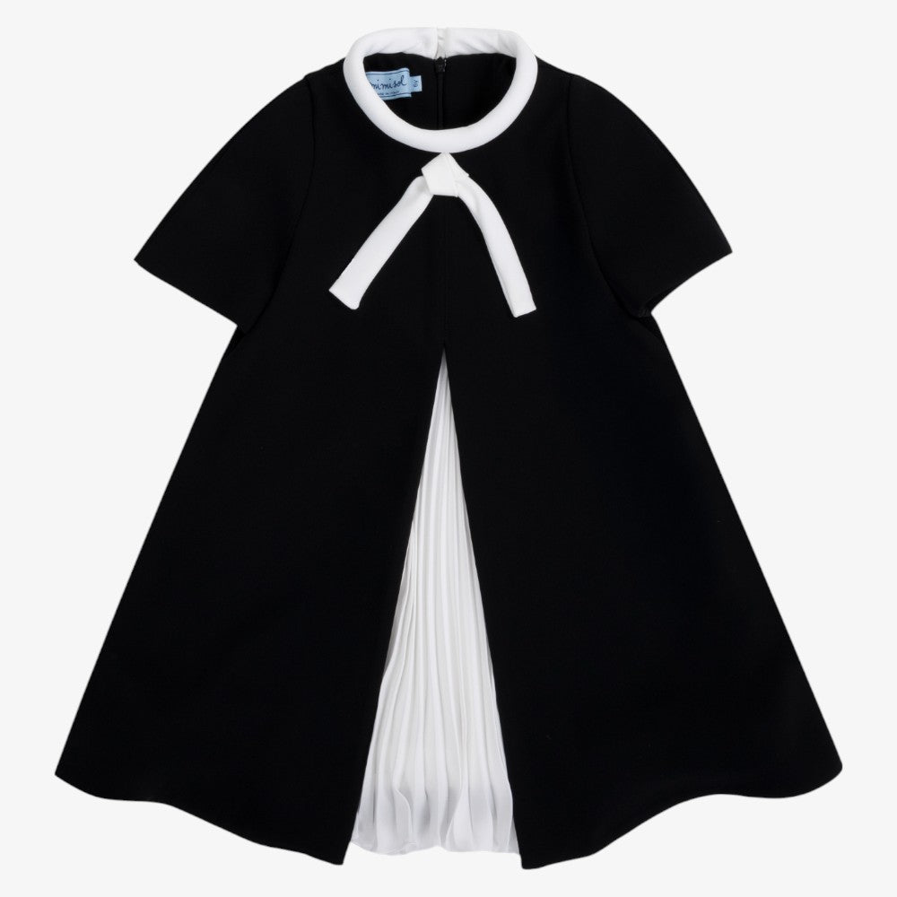 Pleated Detail Dress - Black