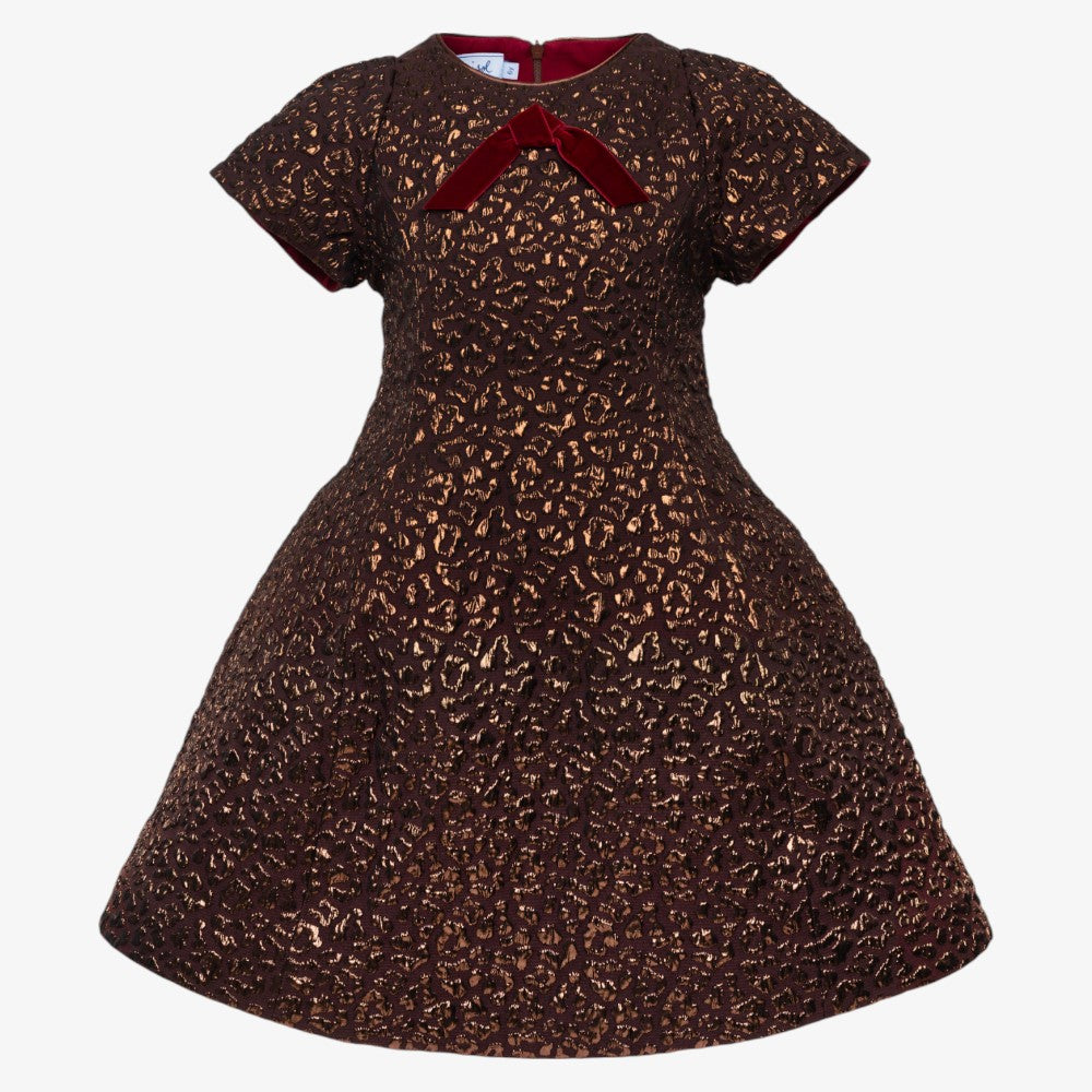 Jacquard Dress - Brown