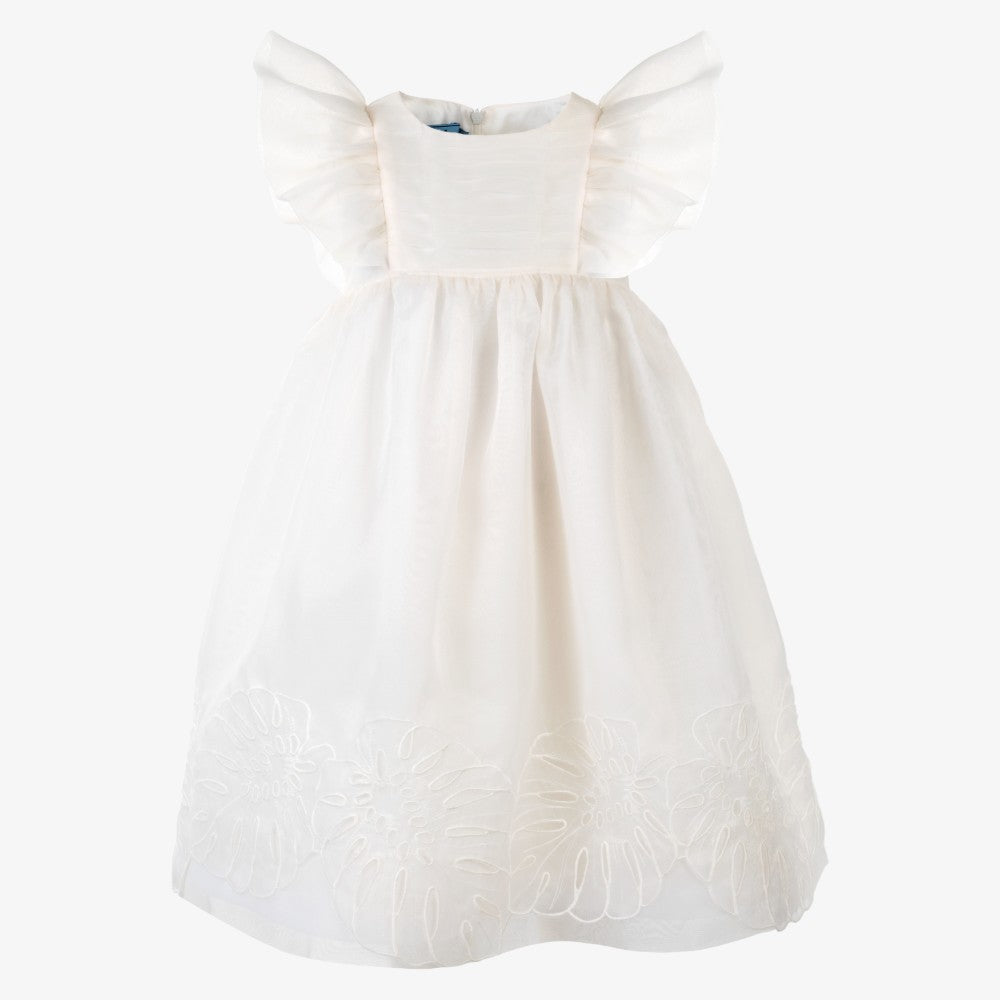 Embroidered Dress - Cream