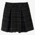 Jacquard Pleated Skirt - Black