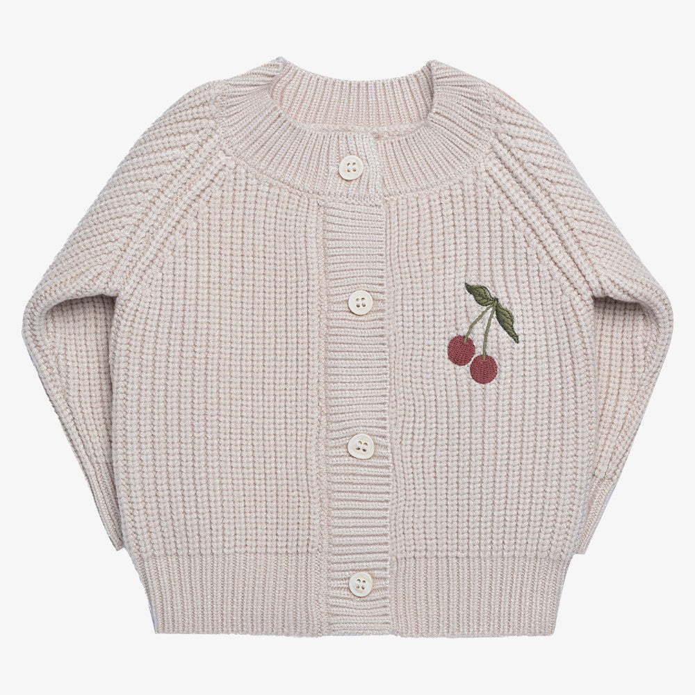 Knit Cardigan - Cherry