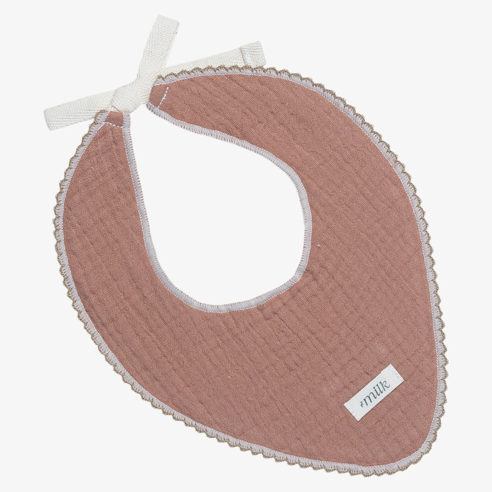 Muslin Bib - Terracotta