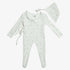Wrap Footie And Bonnet - Wildflower Ivory