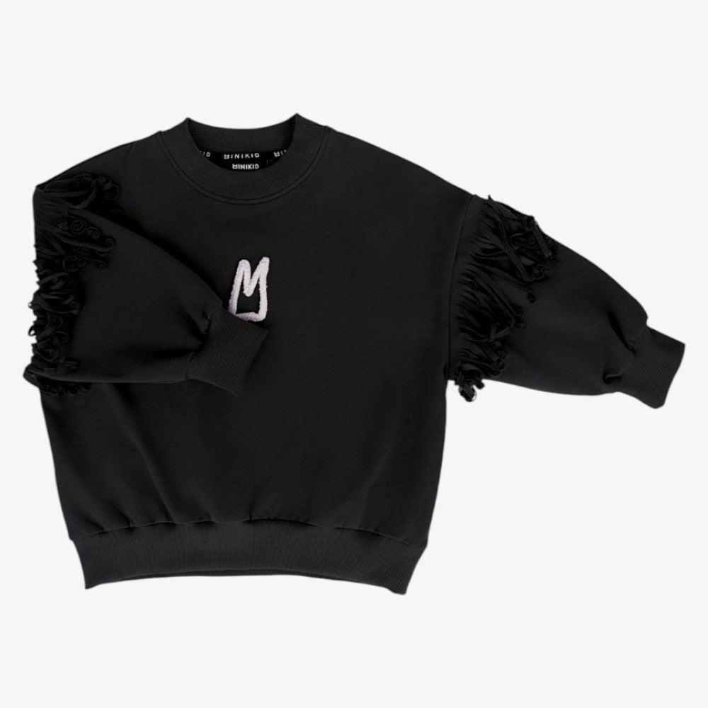 Fringe Sweatshirt - Black
