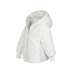 Manteau Jr Reversible Coat - White
