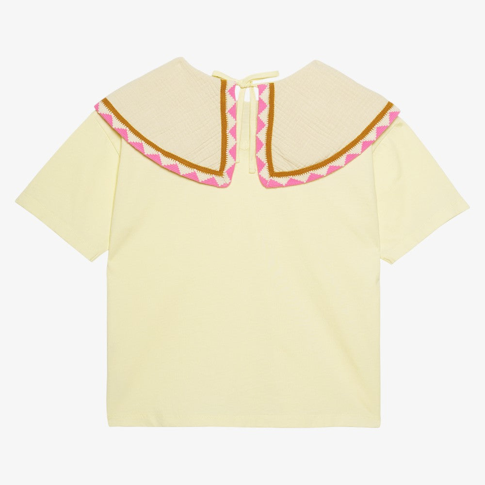 Barbara Collar Top - Yellow