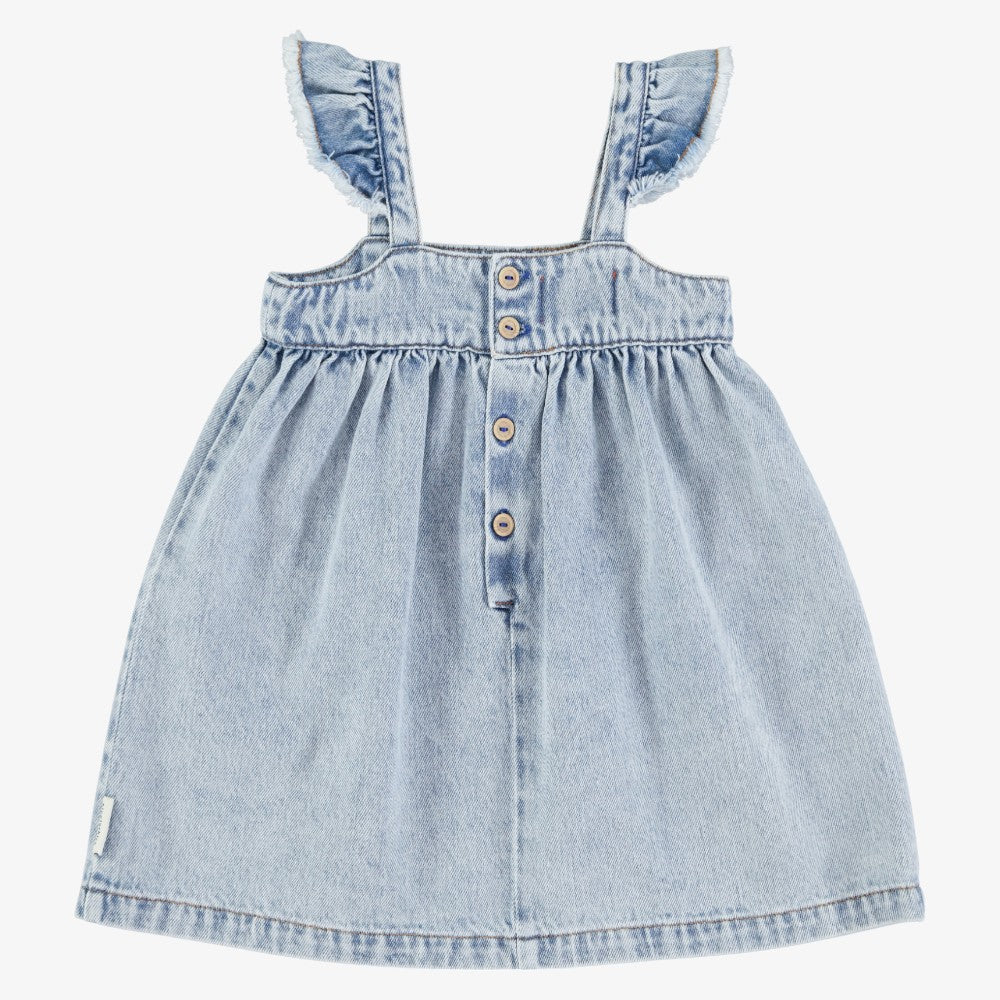 Ruffle Dress - Denim