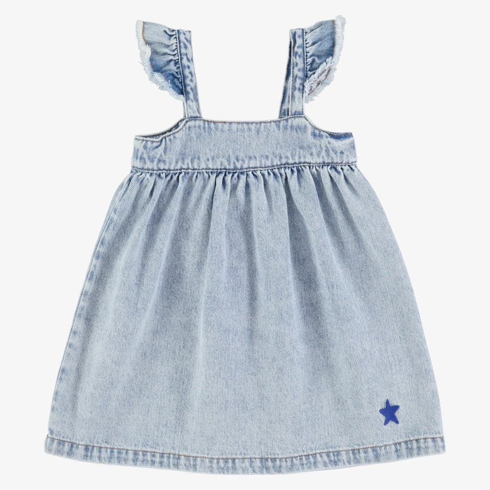 Ruffle Dress - Denim