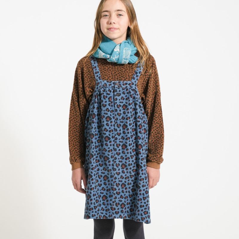 Animal Print Dress - Blue