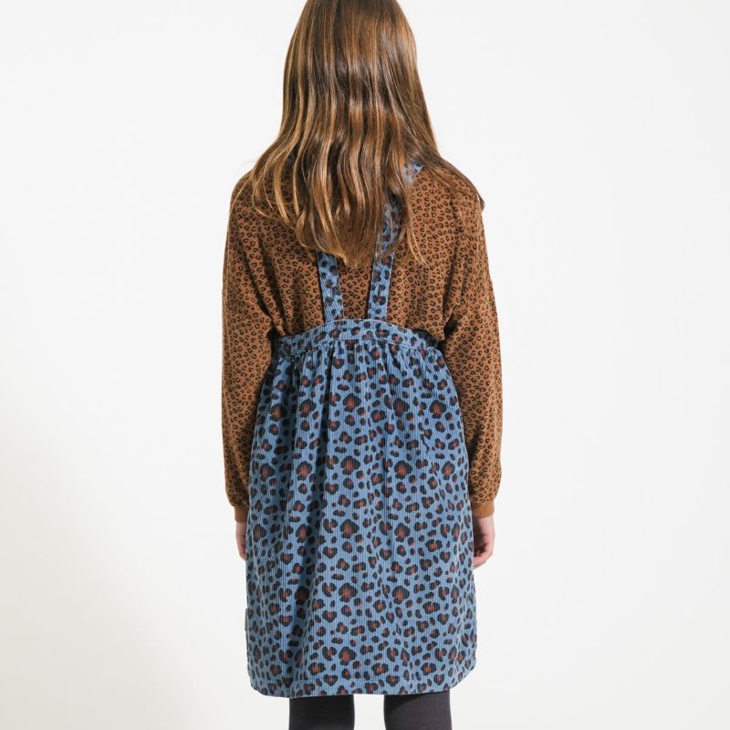 Animal Print Dress - Blue