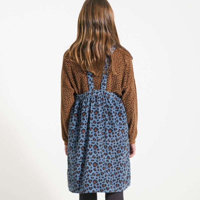 Animal Print Dress - Blue