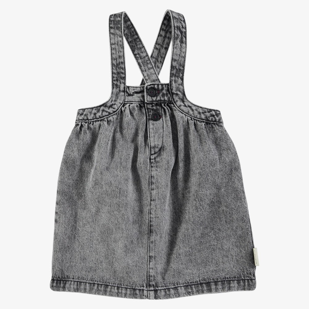 High Waisted Dress - Black Denim