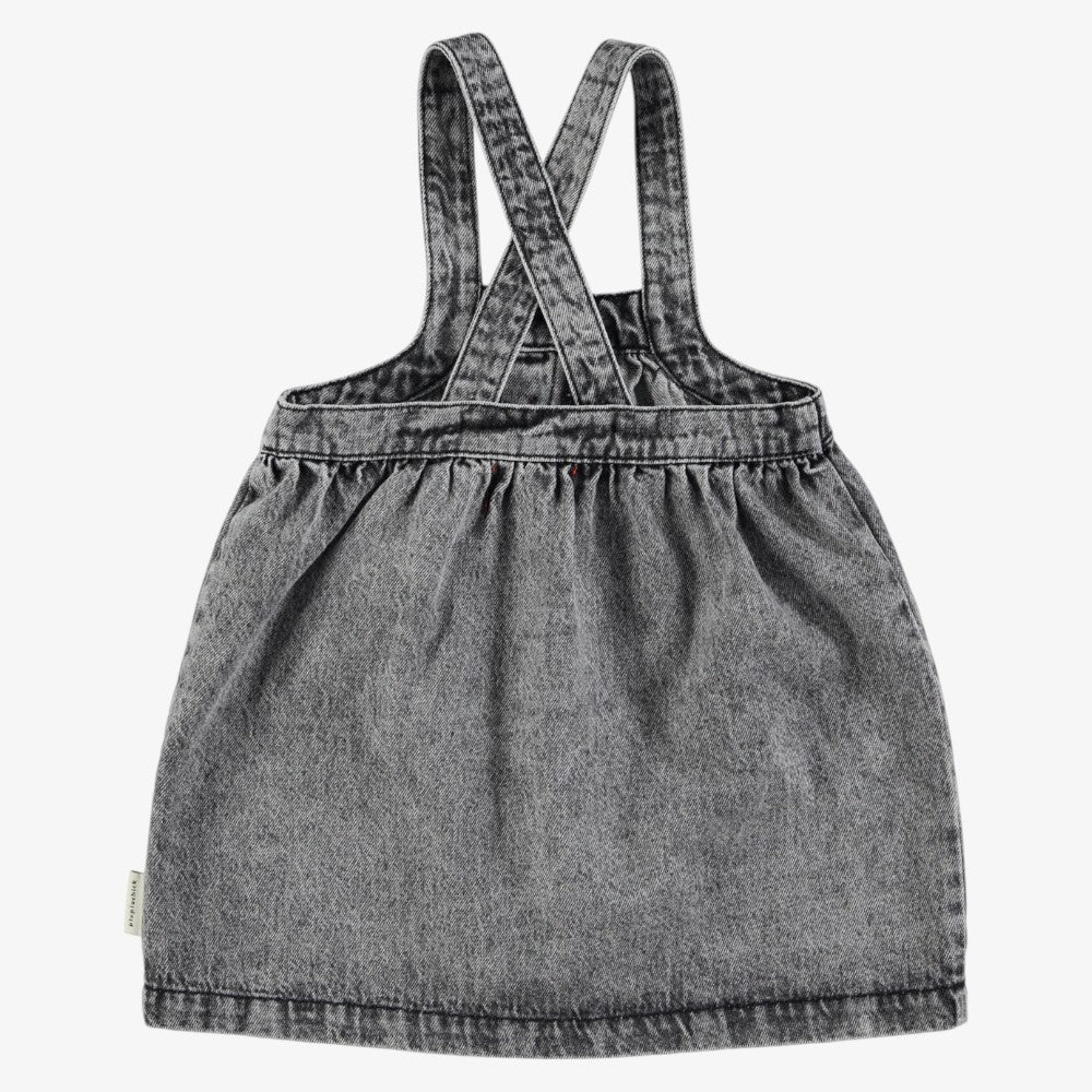 High Waisted Dress - Black Denim