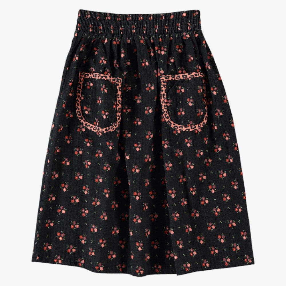 Flower Skirt - Black