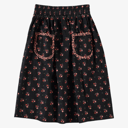 Flower Skirt - Black