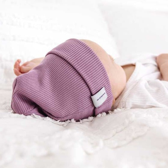 Rib Beanie - Purple