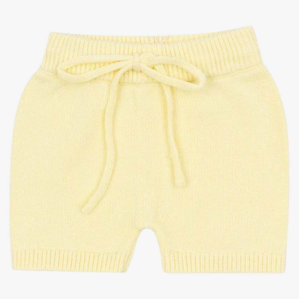 Knit Shorts - Pale Yellow