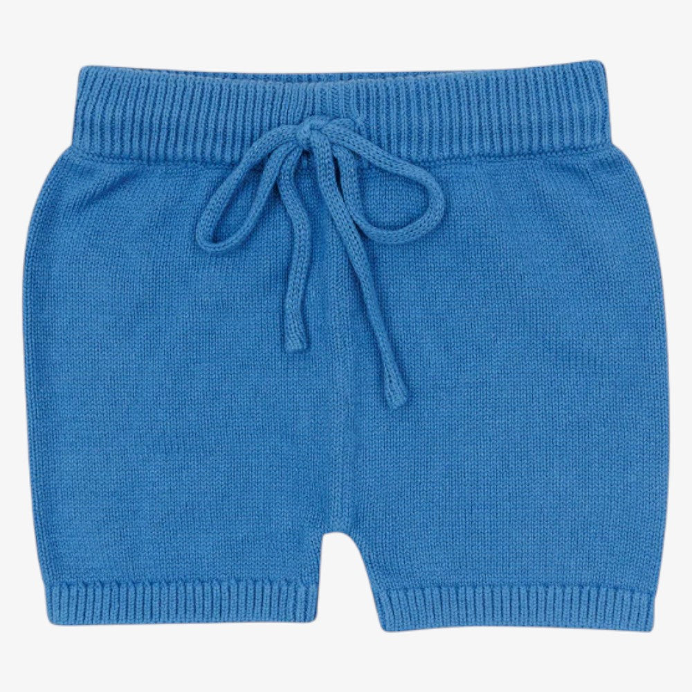Knit Shorts - Blue