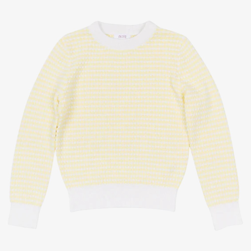 Saul Long Sleeve Sweater - Pale Yellow