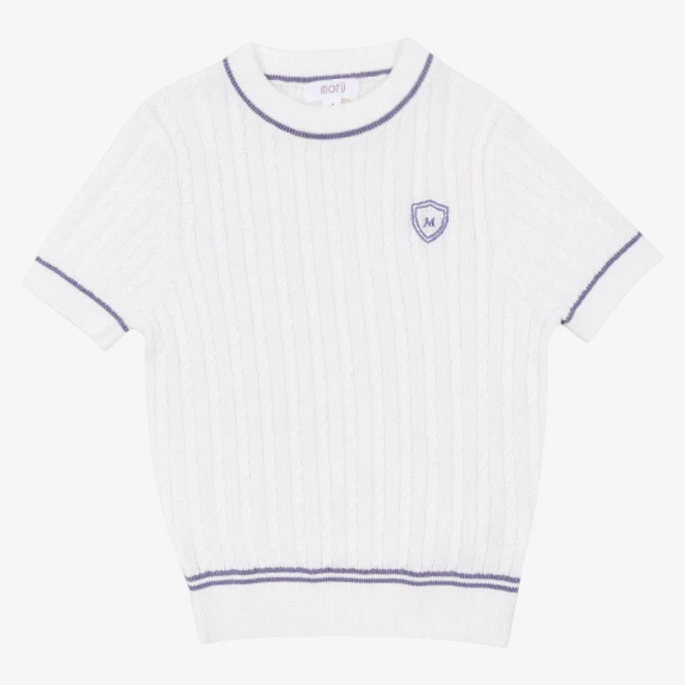 Shane Cable Emblem Sweater - Lavender