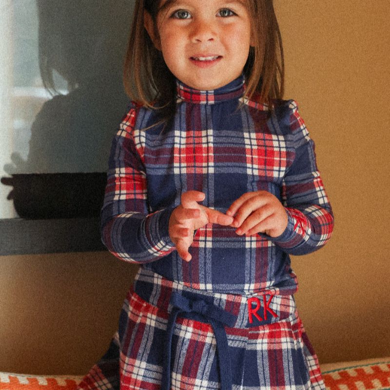 Mrgo Print Turtleneck - Plaid