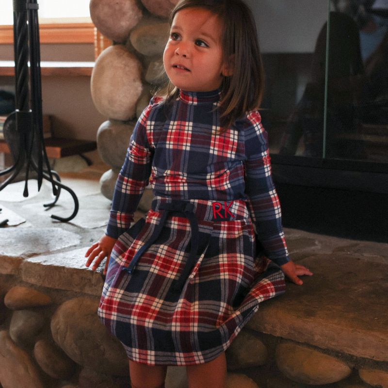 Mrgo Print Turtleneck - Plaid