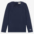 Mae Rib Collar T-Shirt - Navy