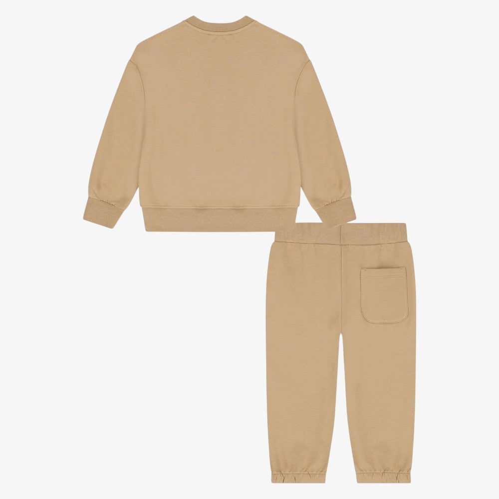 Fleece Sweatshirt And Pants - Camel