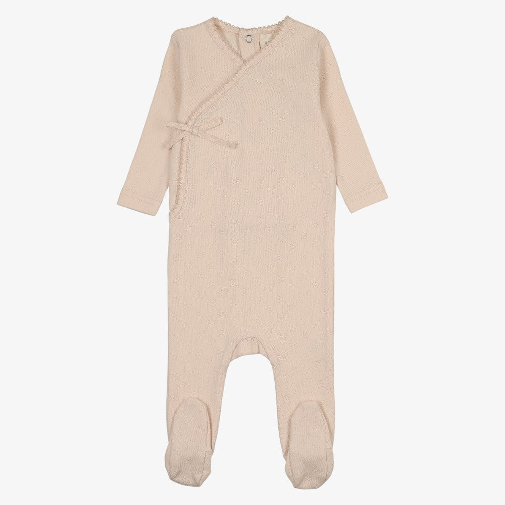 Pointelle Footie - Light Pink
