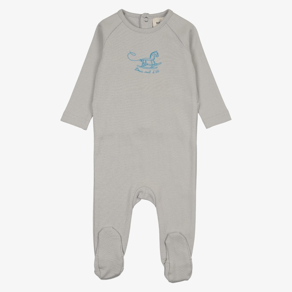 Horse Footie - Gray Dawn