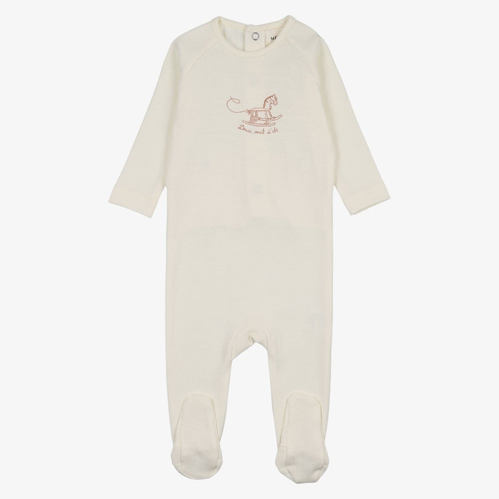 Horse Footie - Ivory