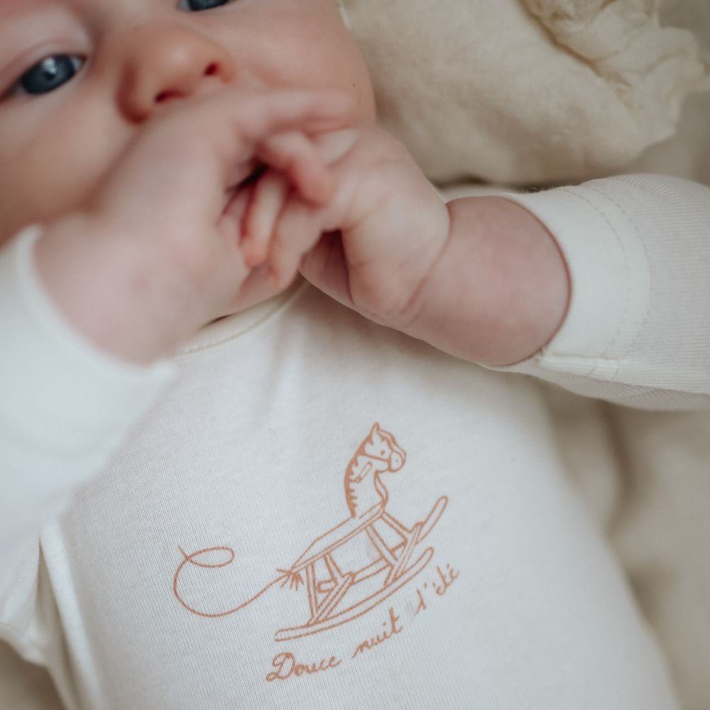 Horse Footie - Ivory