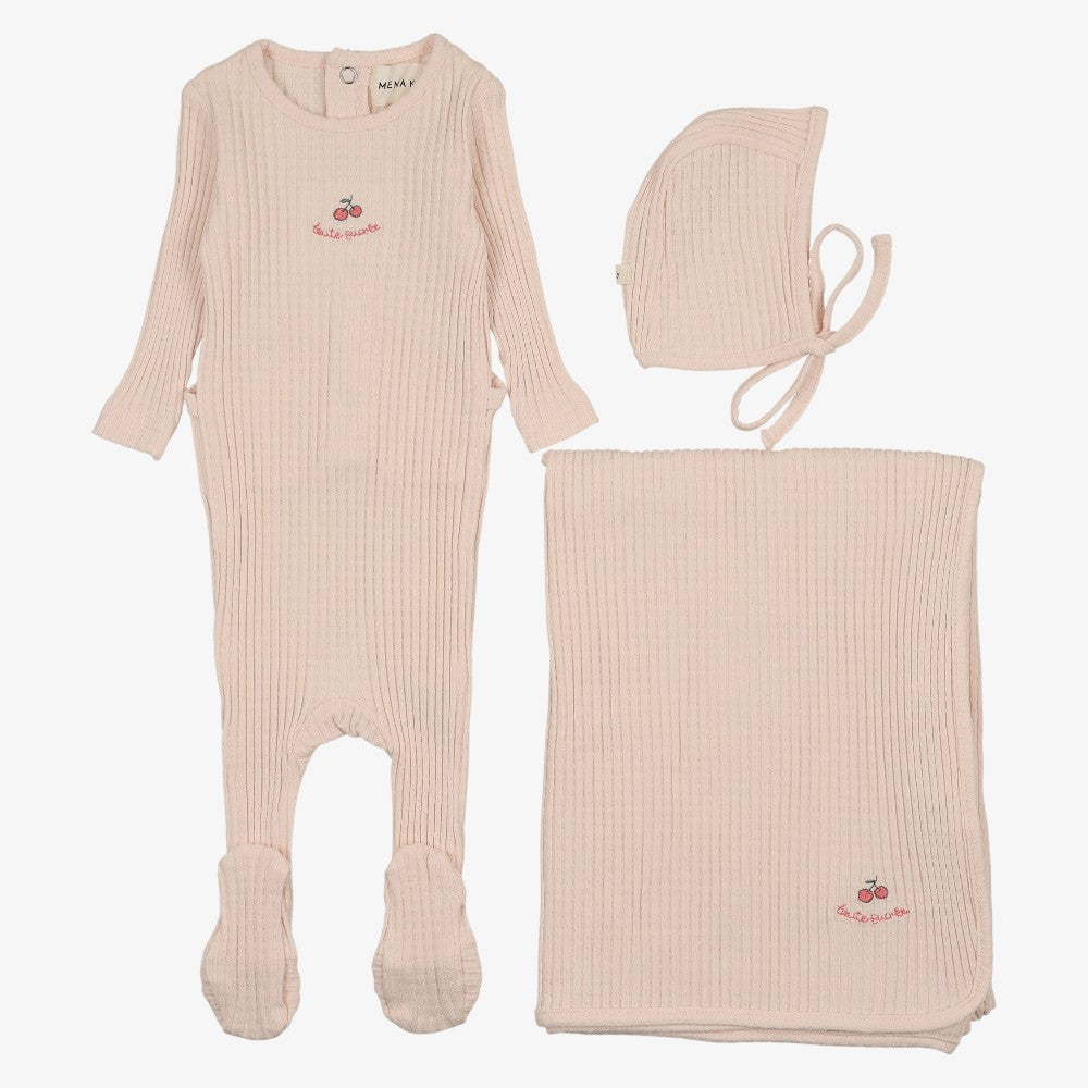 Textured Take Me Home Set - Pale Pink