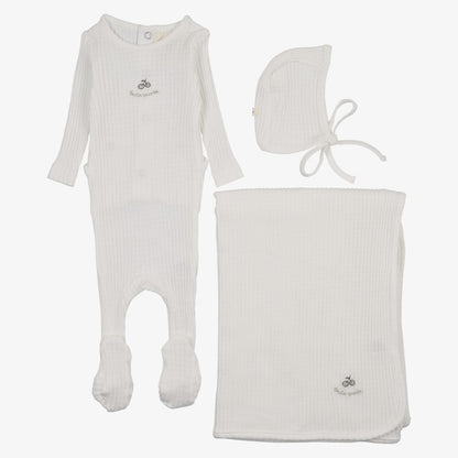 Textured Take Me Home Set - Winter White &amp; Mink