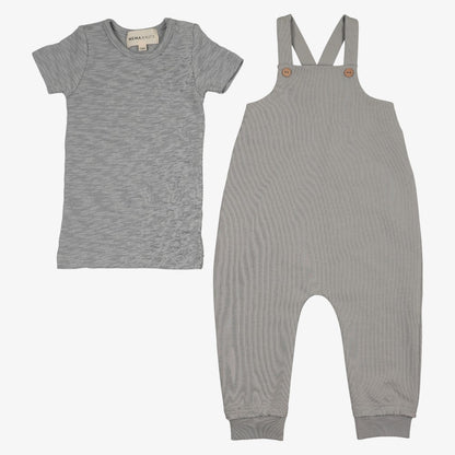 Tee And Romper - Dove Blue