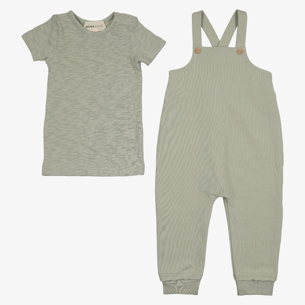 Tee And Romper - Mint
