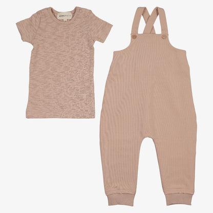 Tee And Romper - Pale Pink
