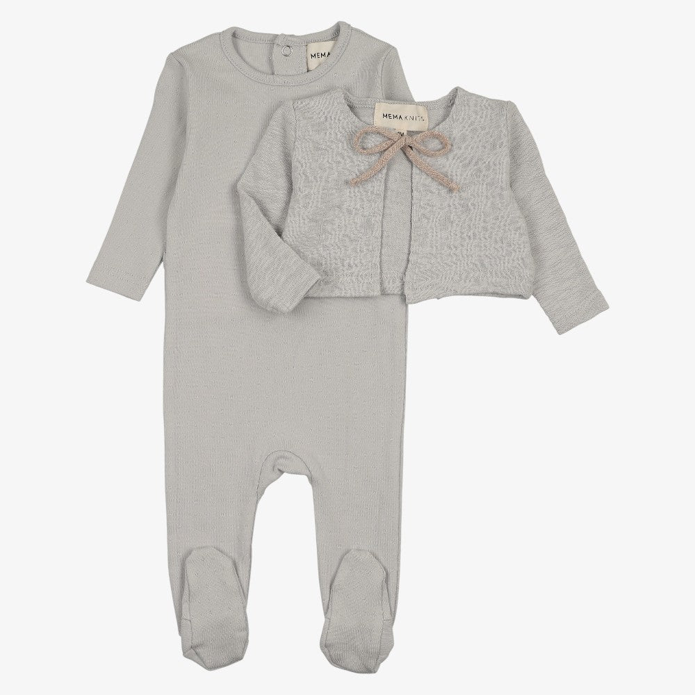 Pointelle Take Me Home Set - Dove Blue