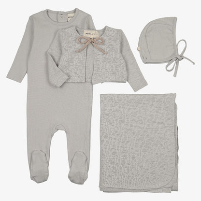 Pointelle Take Me Home Set - Dove Blue