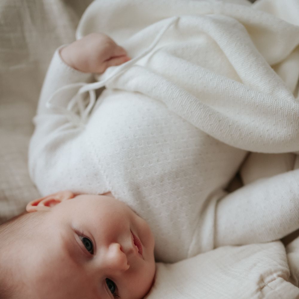 Knit Blanket - White