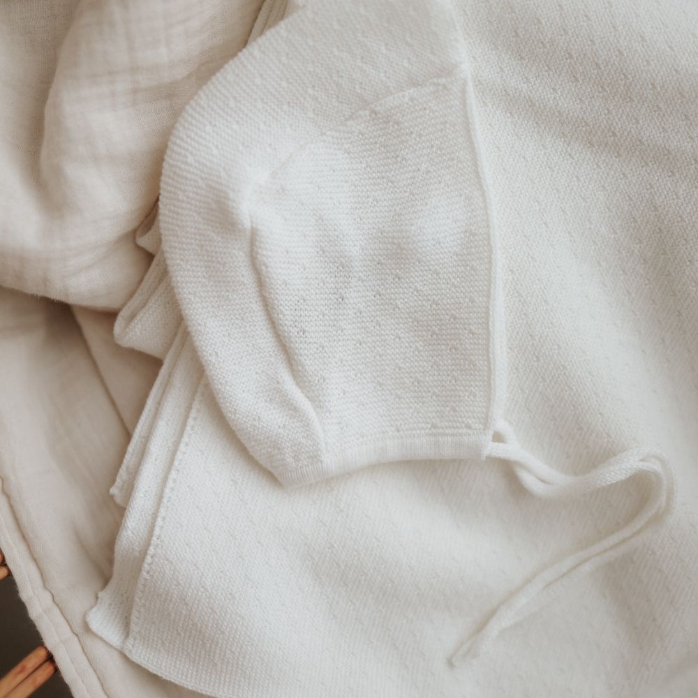 Knit Blanket - White